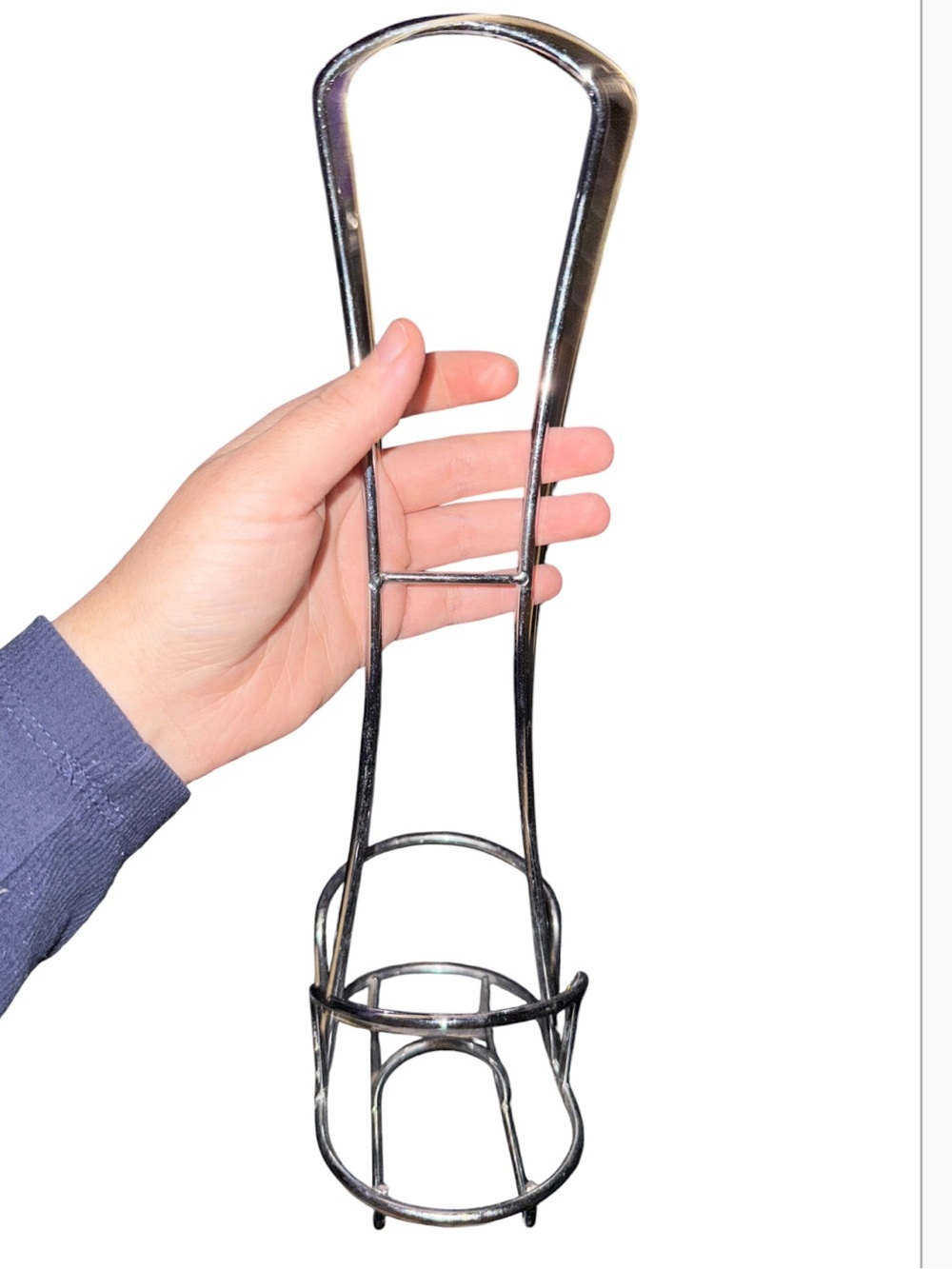 vintage utility holder, tabletop caddy frame, or a specialized stand (such as fo